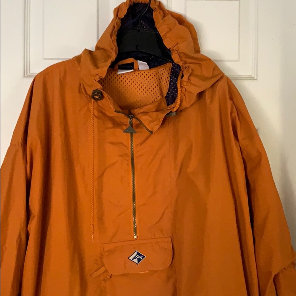 Actra windbreaker, orange and navy blue, XL